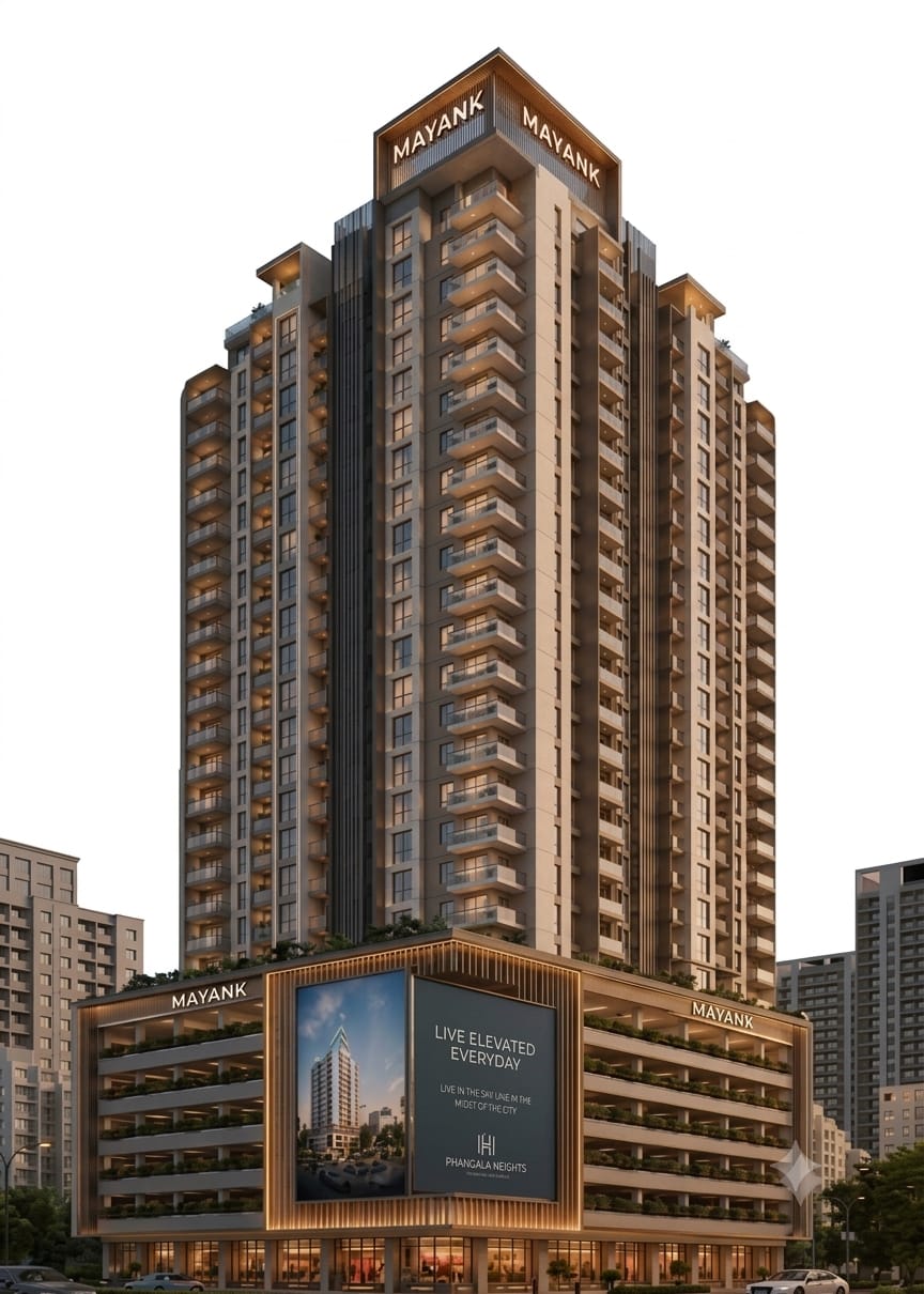 Reference elevation view of the proposed Mayank CHS redevelopment tower